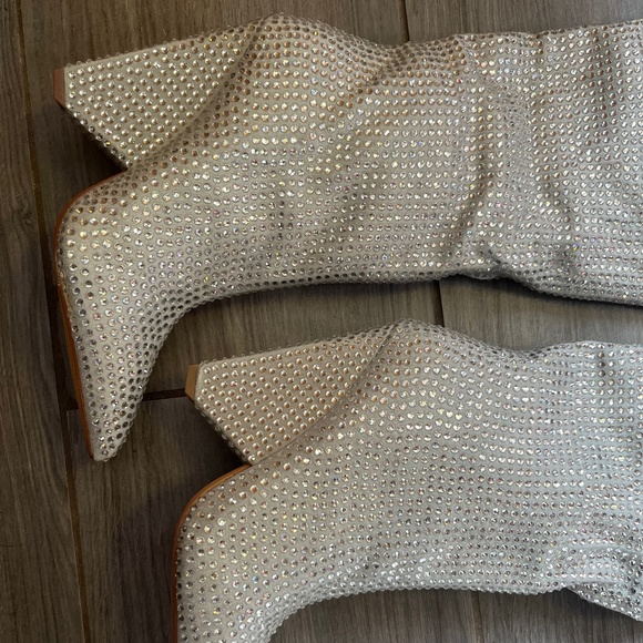 Silver Rhinestone Boots🤍 - Picture 2 of 5